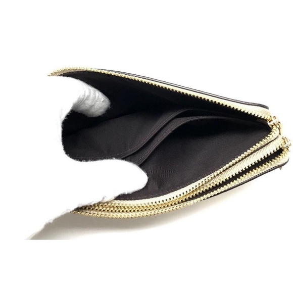 Coach Signature PVC Double Zip Wallet - Picture 4 of 5